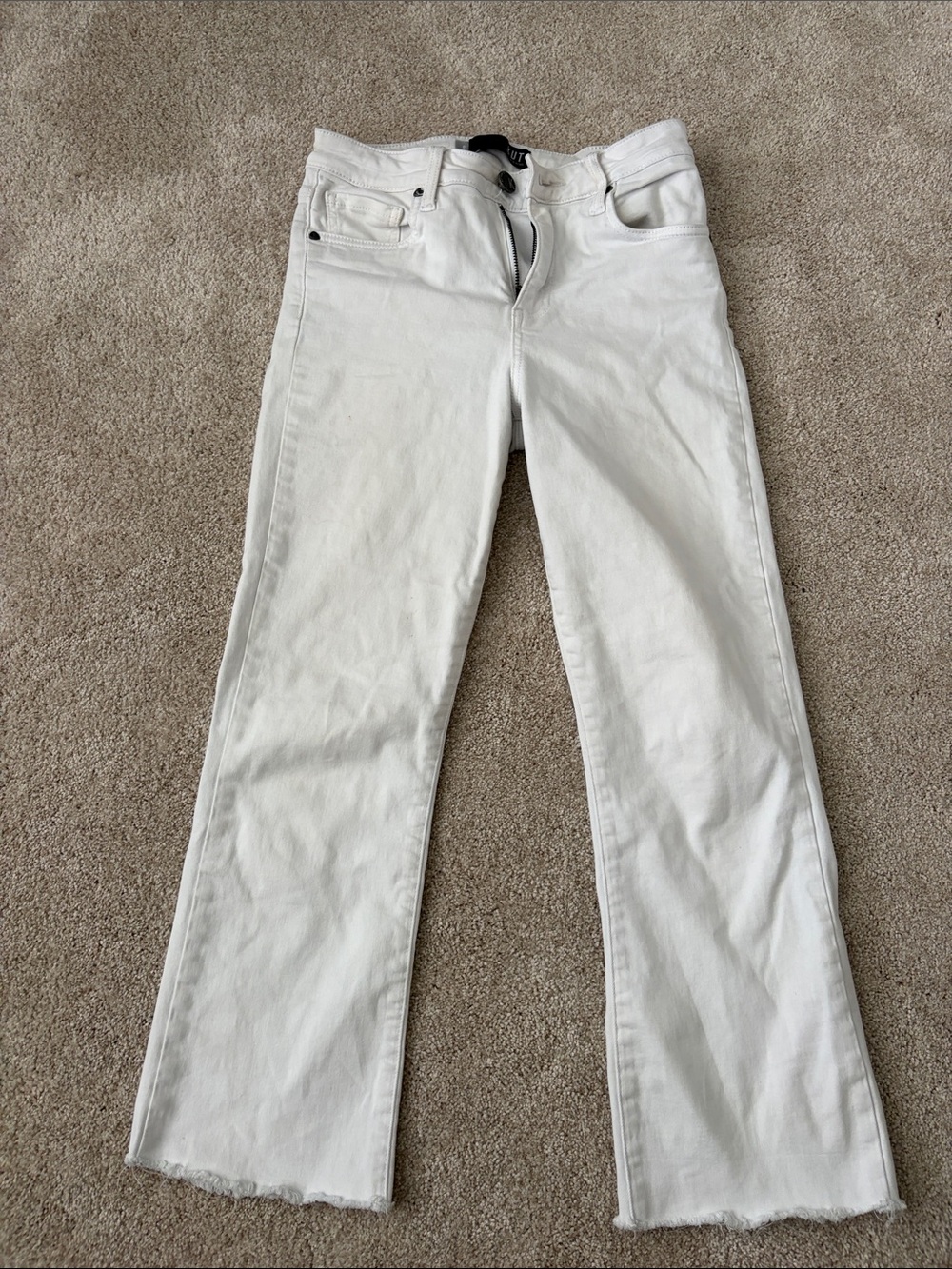 Women's White Straight-Leg Jeans
